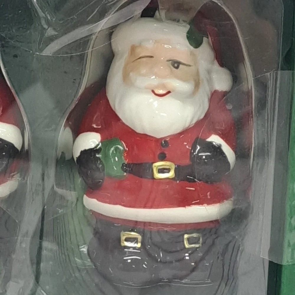Christmas Santa Claus Salt And Pepper Shakers Set Holly&Moss